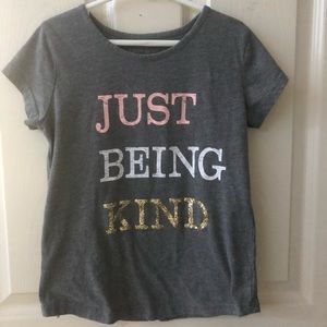 “Just being kind” gray Arizona jean co. T-shirt